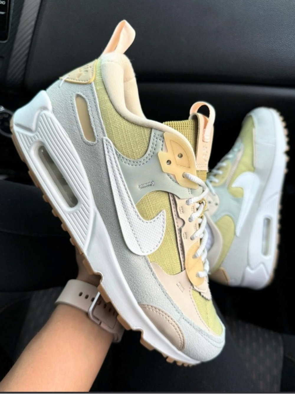 Nike Women's Air Max 90 Futura 'Buff Gold Light Silver' DV7190-700 Size 10
